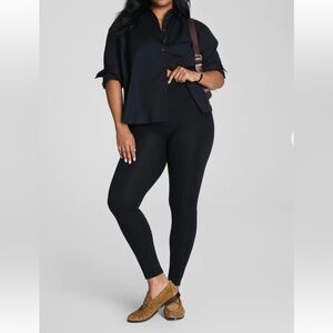 SPANX Ankle Length Shaping Legging Black Classic Women's Petite Medium